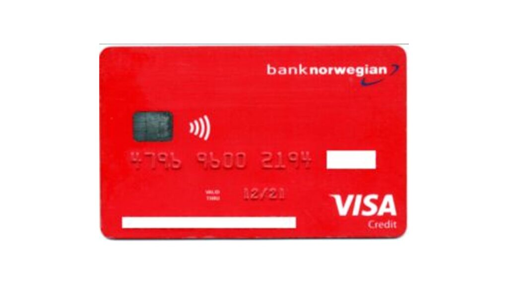 kreditkarte der Bank Norwegian